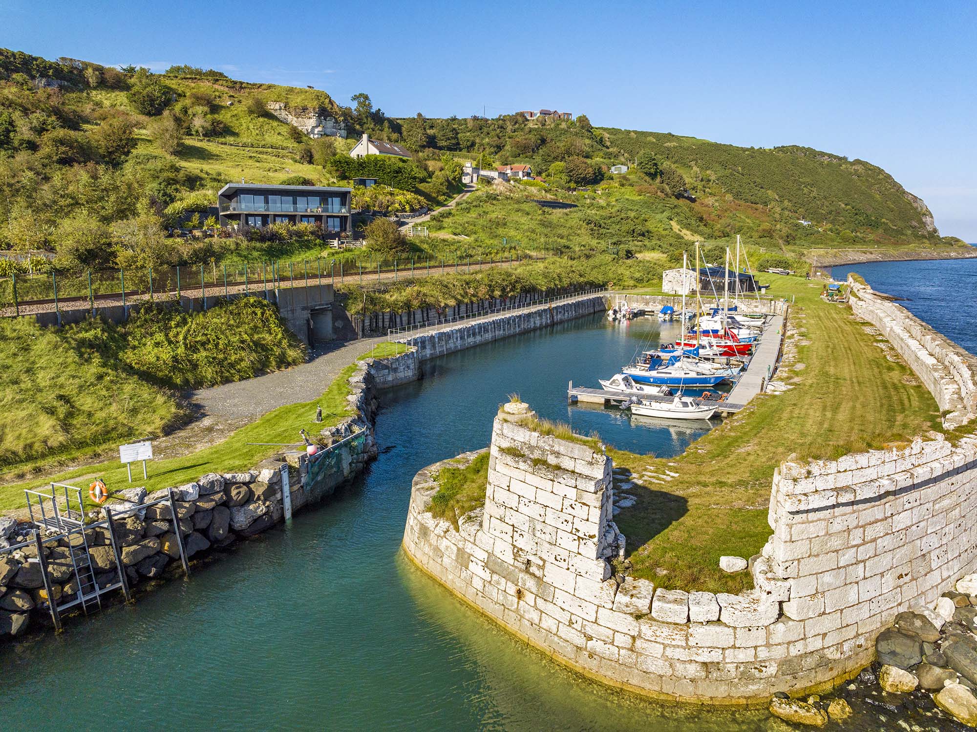 Whiteharbour entrance in Whitehead, Northern Ireland